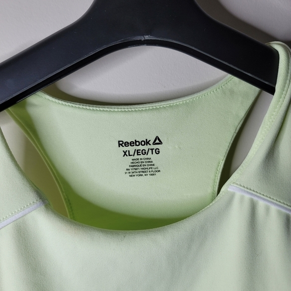 REEBOK Light Green  racer back tank top , built in bra light green  Size XLarge - Picture 6 of 7